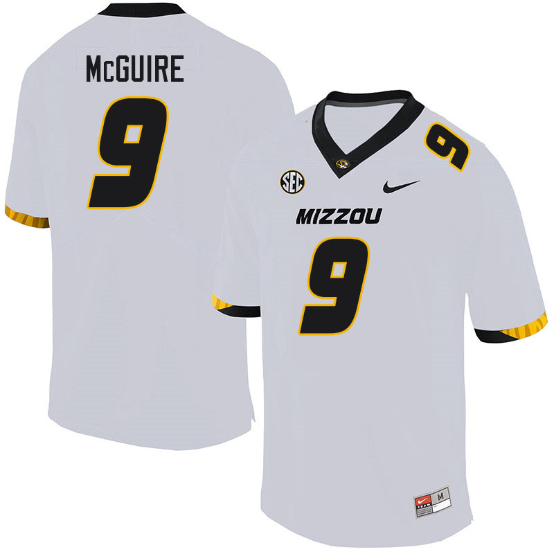 Men #9 Isaiah McGuire Missouri Tigers College Football Jerseys Sale-White